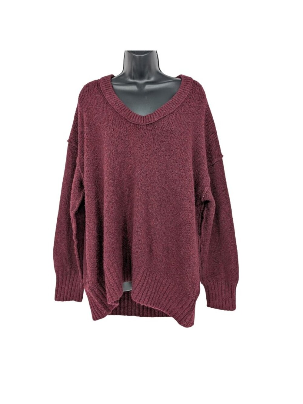 Free People Oversized knit Sweater Slouchy Boho Chunky Granola Pullover XSmall
